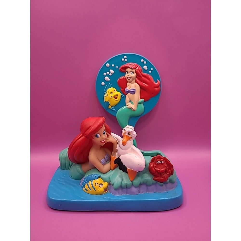 Vintage Little Mermaid 90s Lot Soap Dish Holder And‎ Mirror